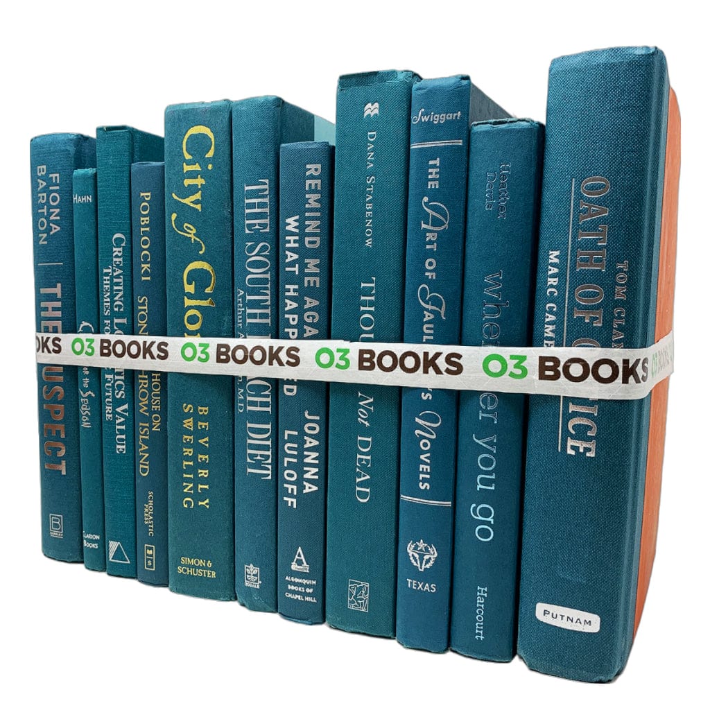 Teal Decorative Books – O3 Books
