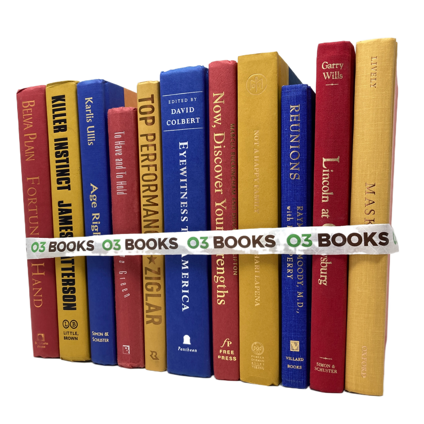 Redwood View Decorative Books Red Yellow and Violet