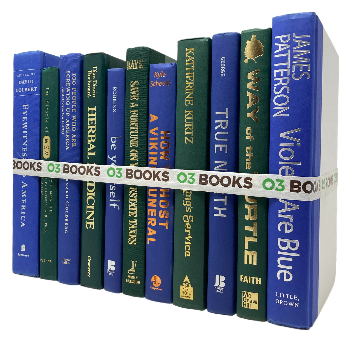 Forest Oasis Decorative Books Green and Violet