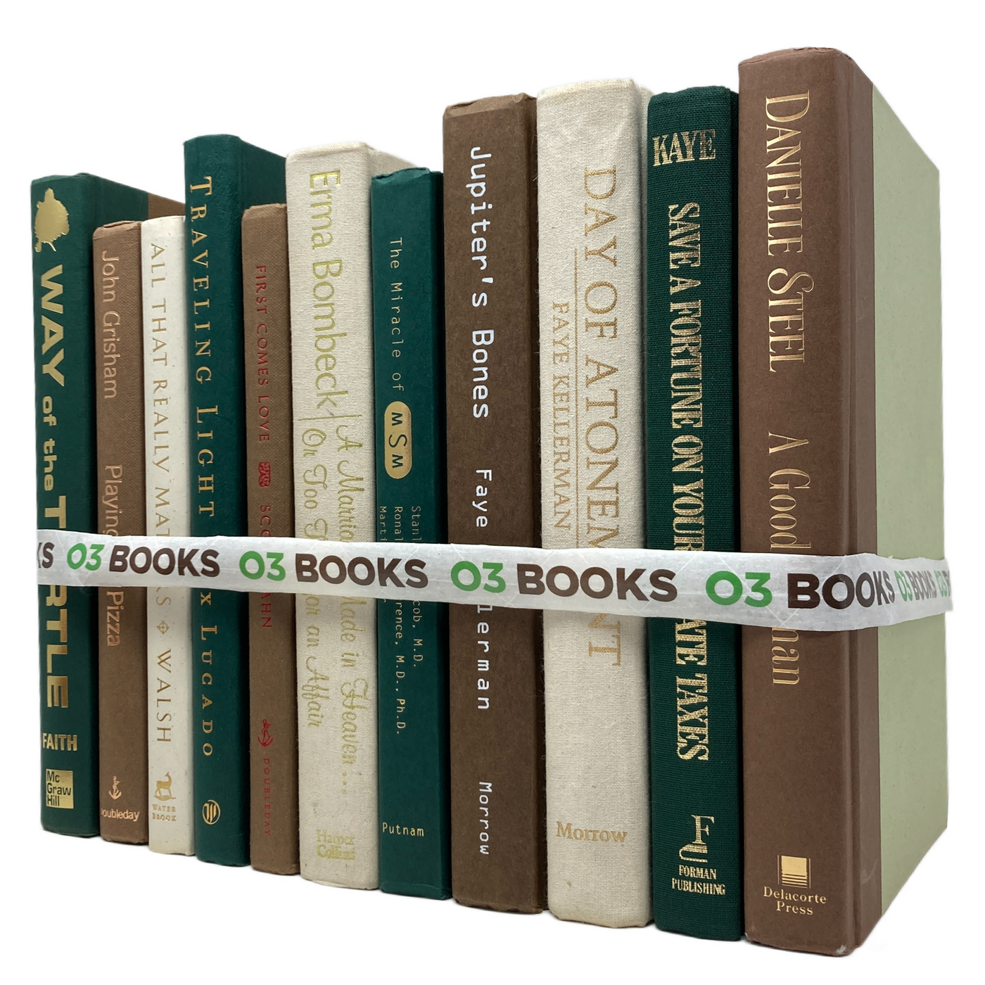 Woodland Retreat Decorative Books Green, Lightbrown and Crème