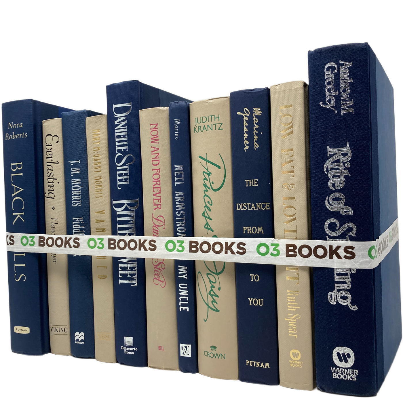 Nautical Dreams Decorative Books Navy Blue and Beige