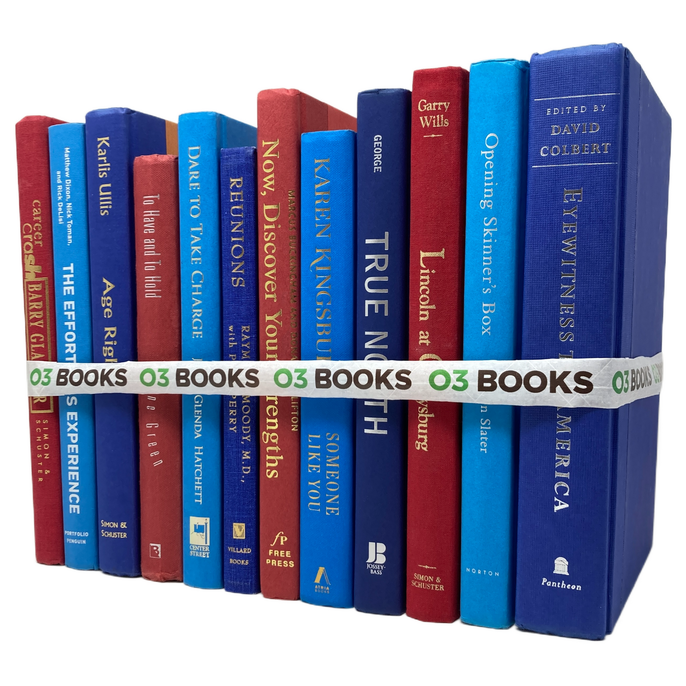 Regal Rouge Decorative Books Red Blue and Violet