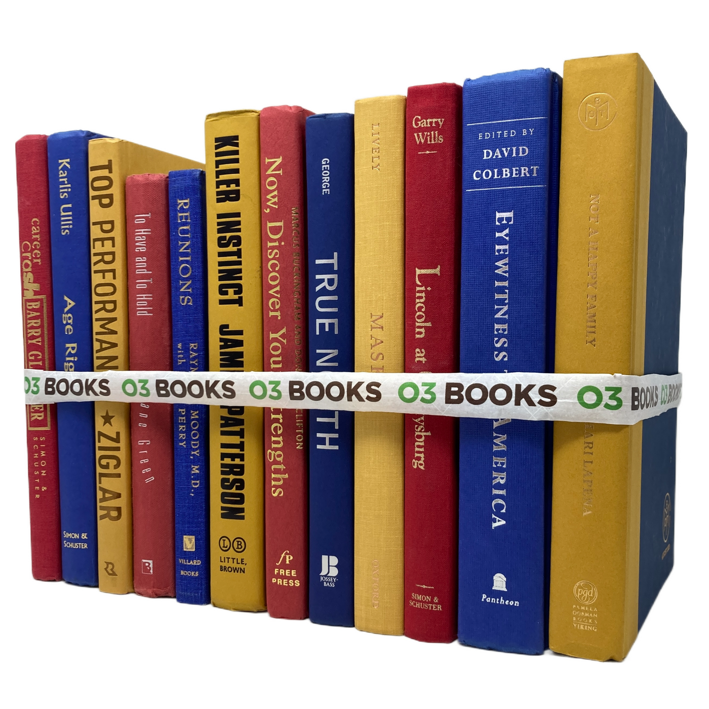 Scarlet Skies Decorative Books Red Violet and Yellow