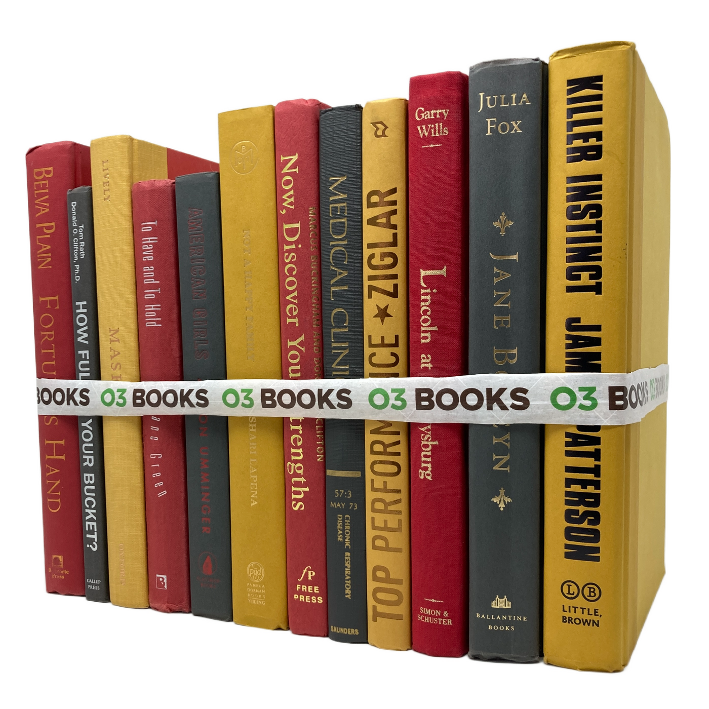 Ocean Sunset Decorative Books Red Gray and Yellow