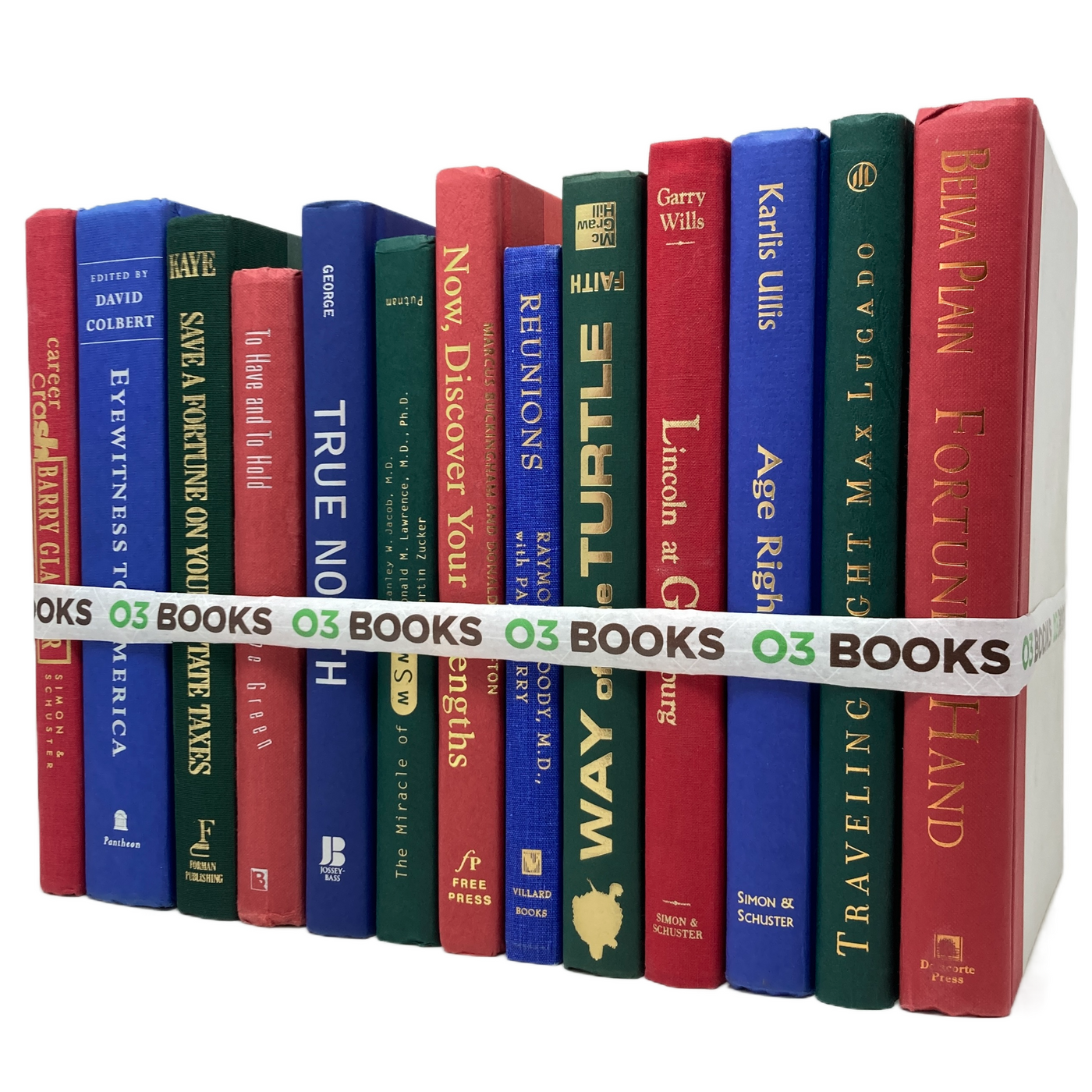 Ruby Twilight Decorative Books Red Violet and Green