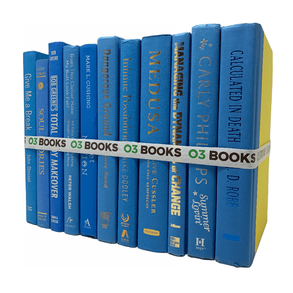 Light Blue Decorative Books